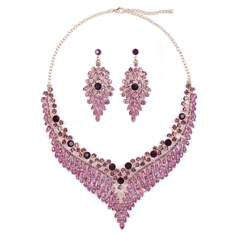 High Profile Retro Exquisite Design Banquet Jewelry Set
