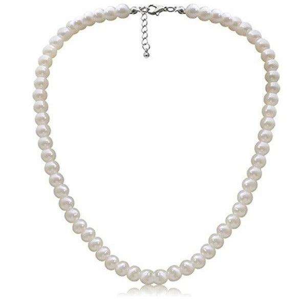 Women's Style Stringed Pearls Clavicle Chain Imitation Necklaces