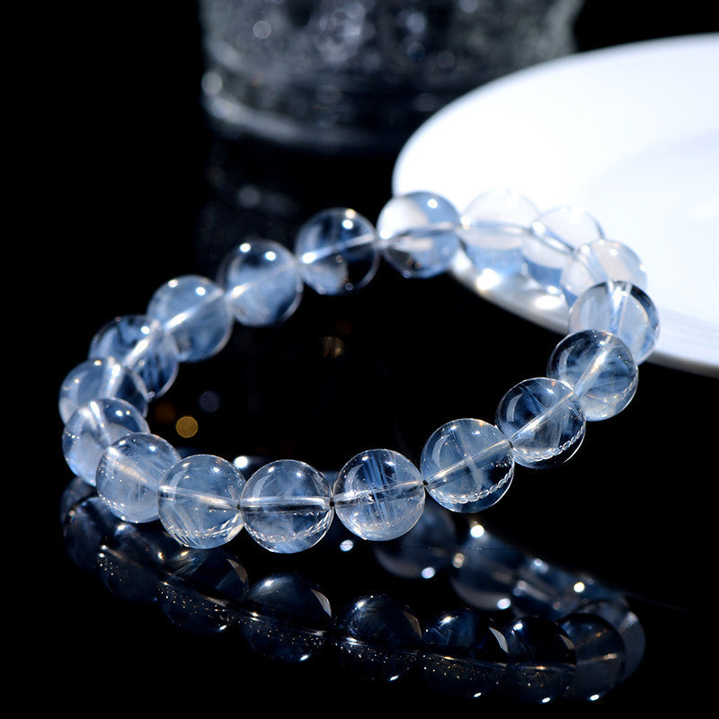 Crystal Natural Grade Blue Needle Large Particle Hair Bracelets