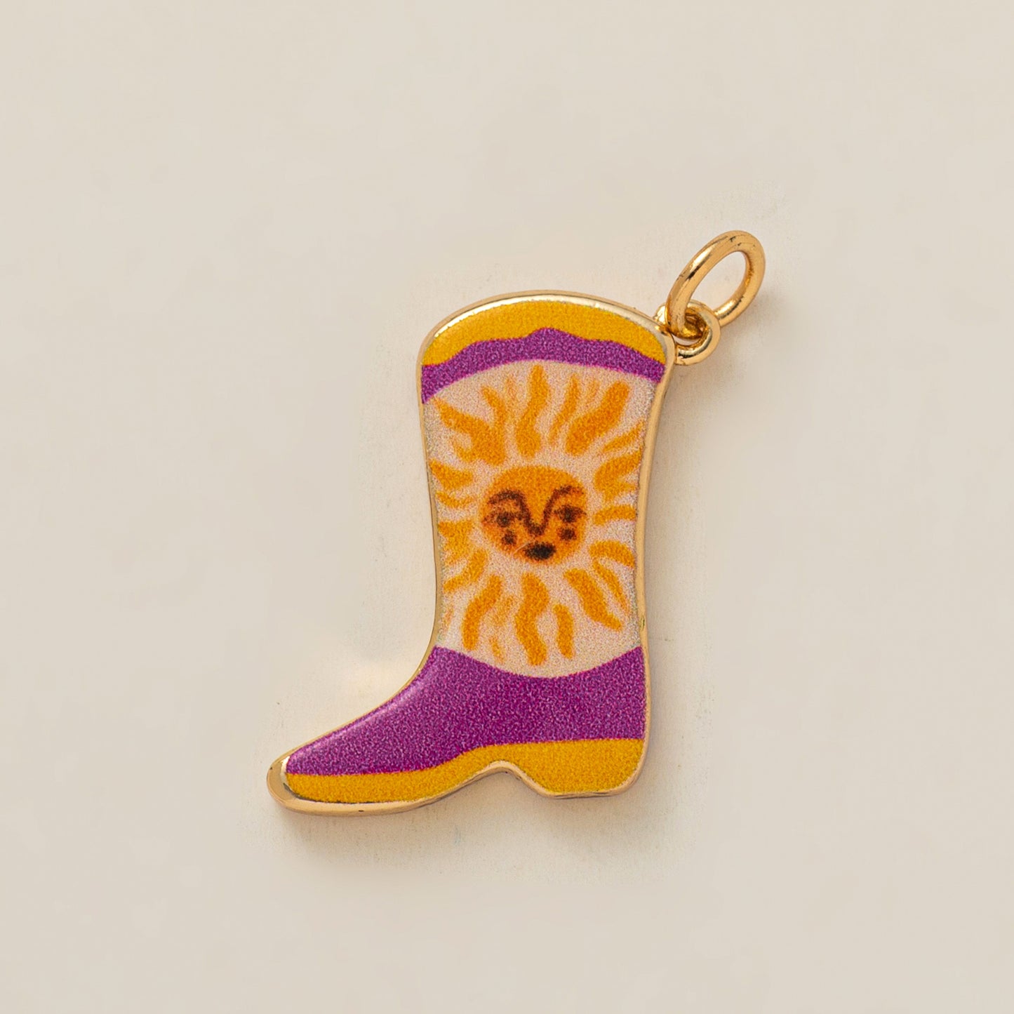 Painted Flower Boots Love Eyes Bottle Pendants