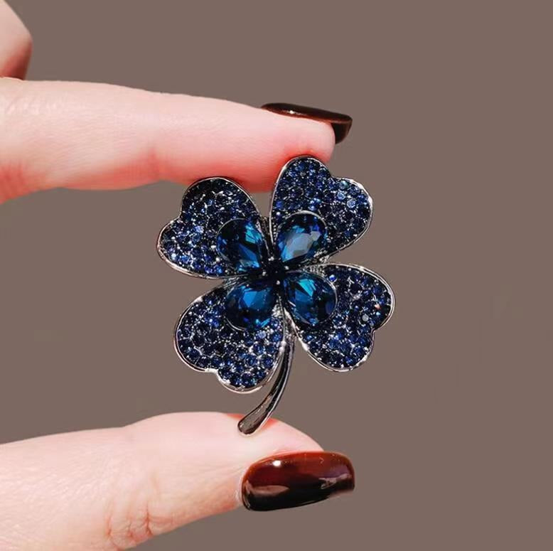 Women's Micro Zircon Brooch Exquisite Plant Pin Brooches