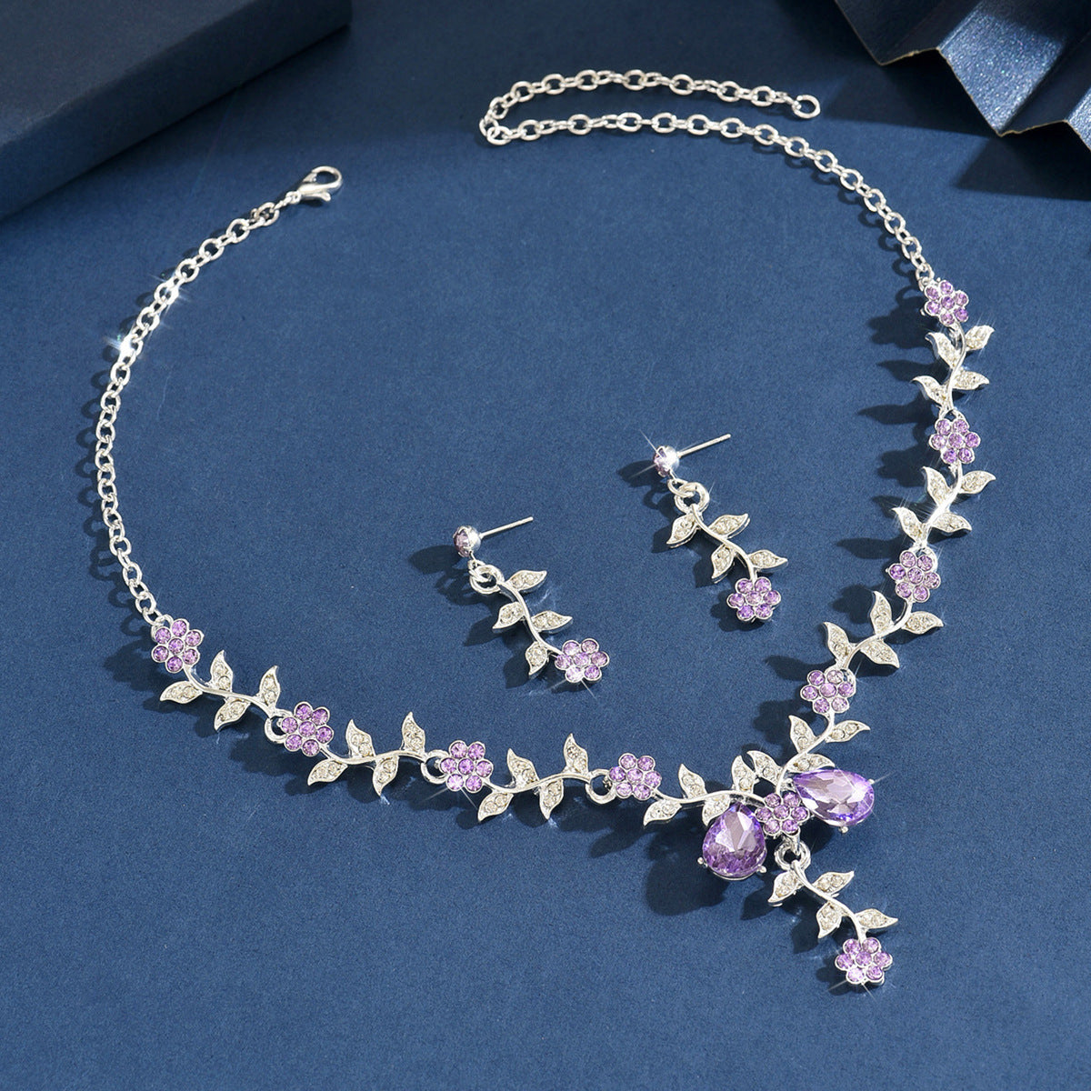 French Style Fresh Sweet Flower Affordable Luxury Fashion Exquisite Dress Jewelry Set