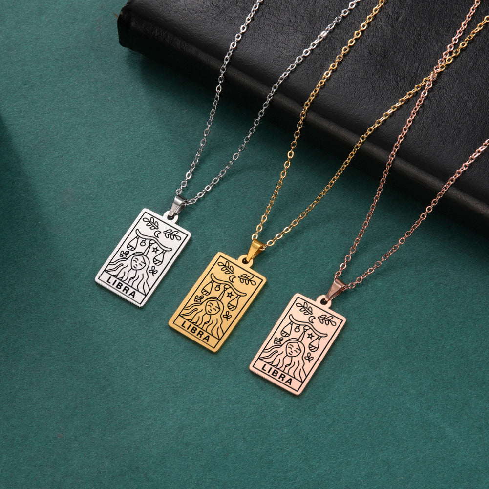 Vintage Tarot Twee Constellation Series Fashion Necklaces