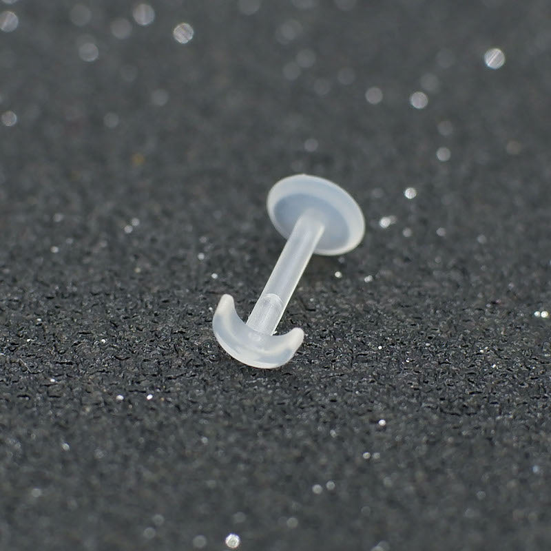 Heart Flat Bottom Labret Ear Bone Stud Earrings