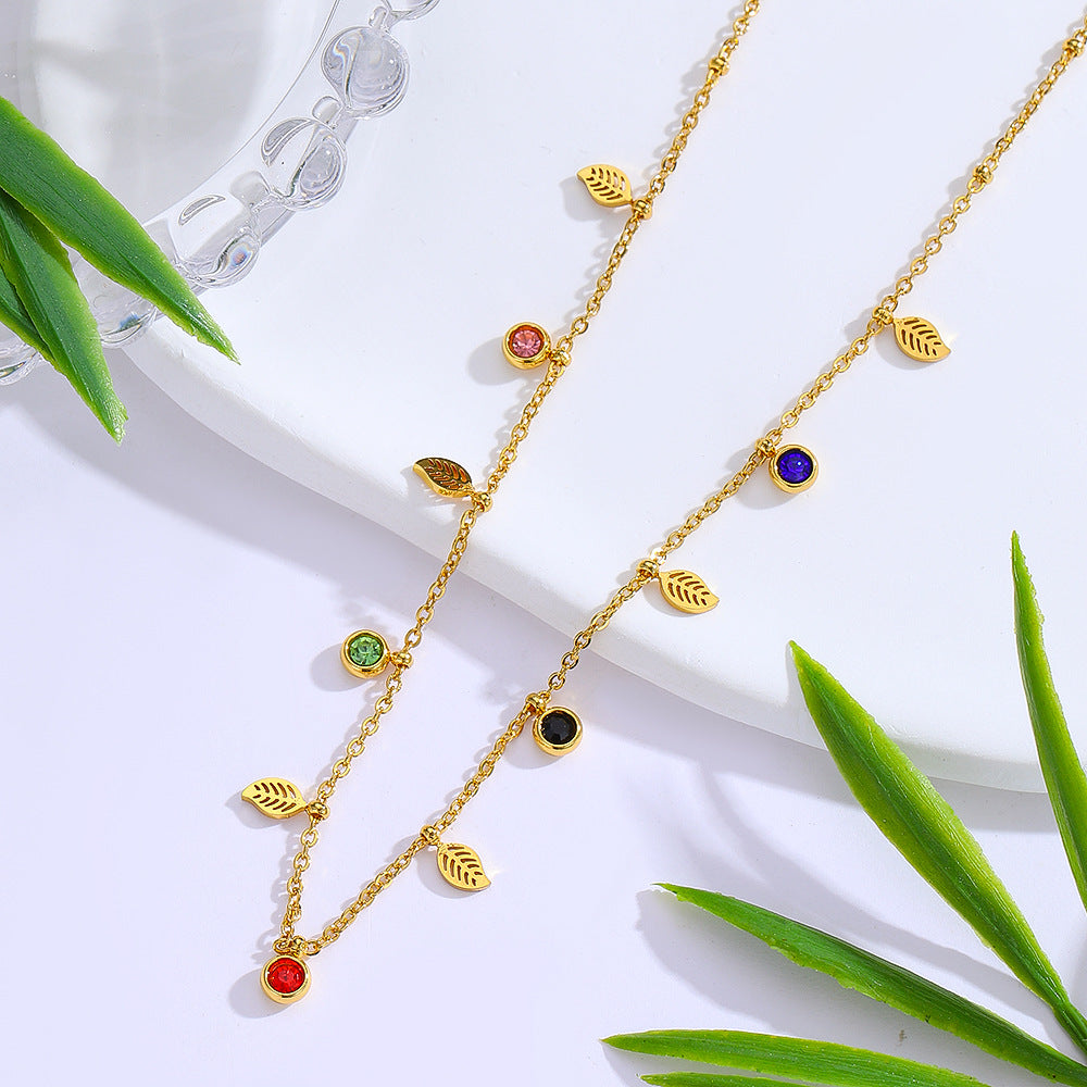 Diamond Inlaid Clavicle Chain Niche High Necklaces