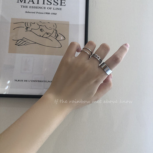 Hip Hop Open Adjustable Index Finger Knuckle Cold Wind Rings