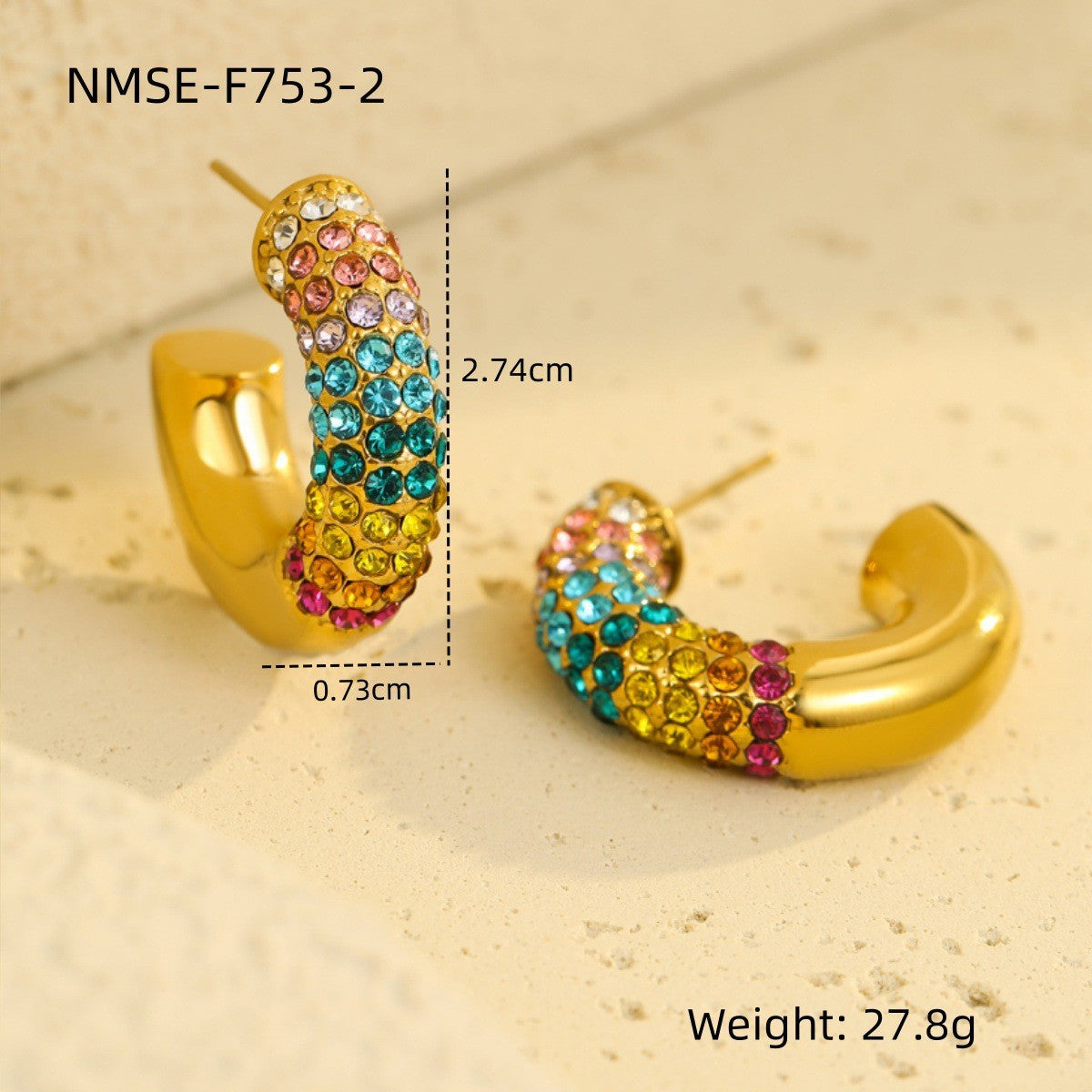 Stainless Steel Retro Shaped Rhinestone Zircon Light Luxury Rings