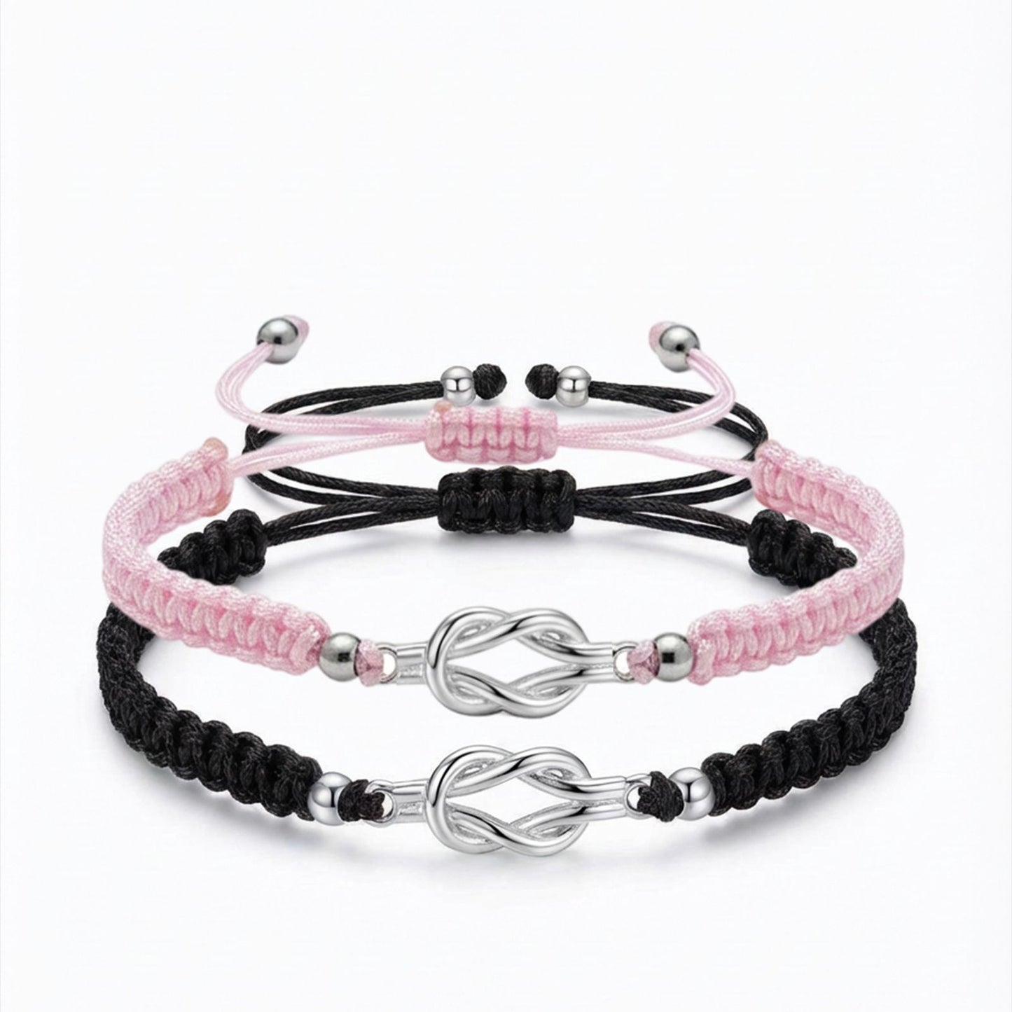Women's & Men's Truelove Knot Flat Carrying Strap Couple Bracelet