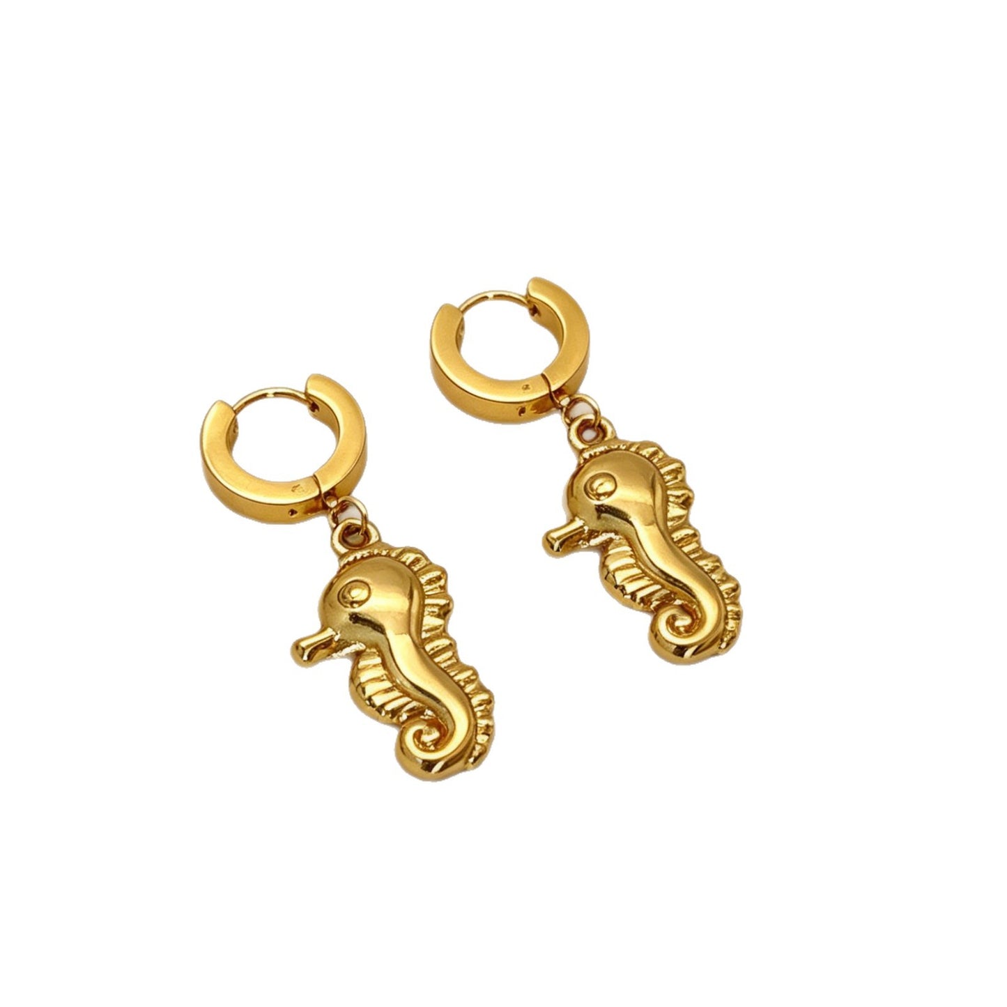 Women's Retro High-grade Stainless Steel Ocean Style Light Luxury Earrings