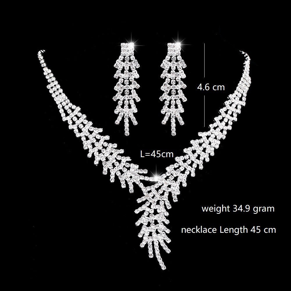 Classic Stylish Bridal Three-piece Fashion Tassel Necklaces