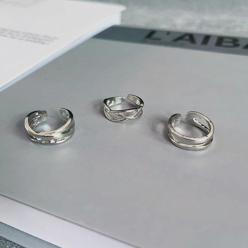 Women's & Men's Suit Retro Hip Hop Fashion Single Personalized Simple Ring