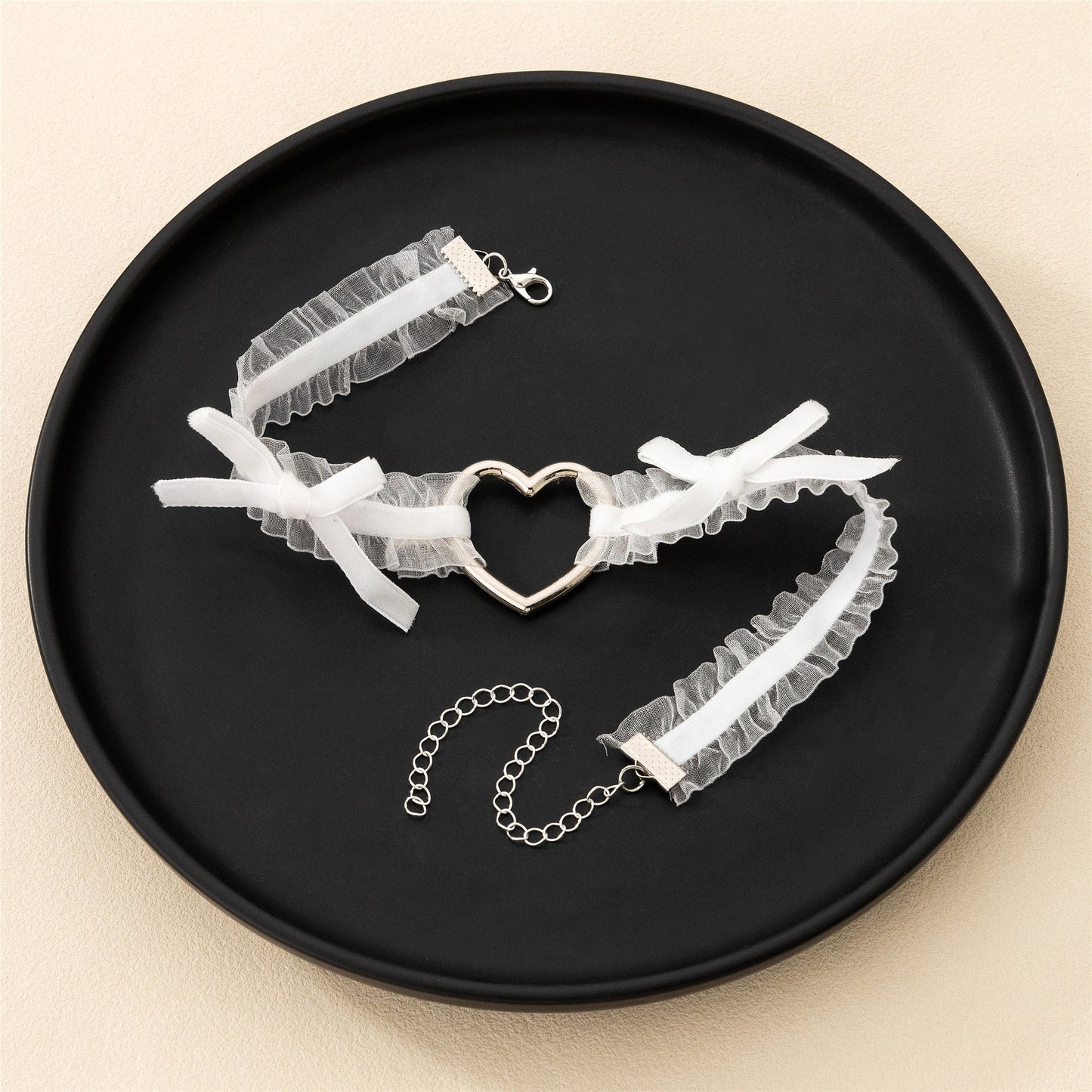 Women's Lace Heart Love Sweet Cool Neck Neckband Collar