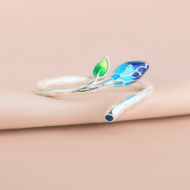 Women's Opening Fresh Temperament Branch Buds Index Ring