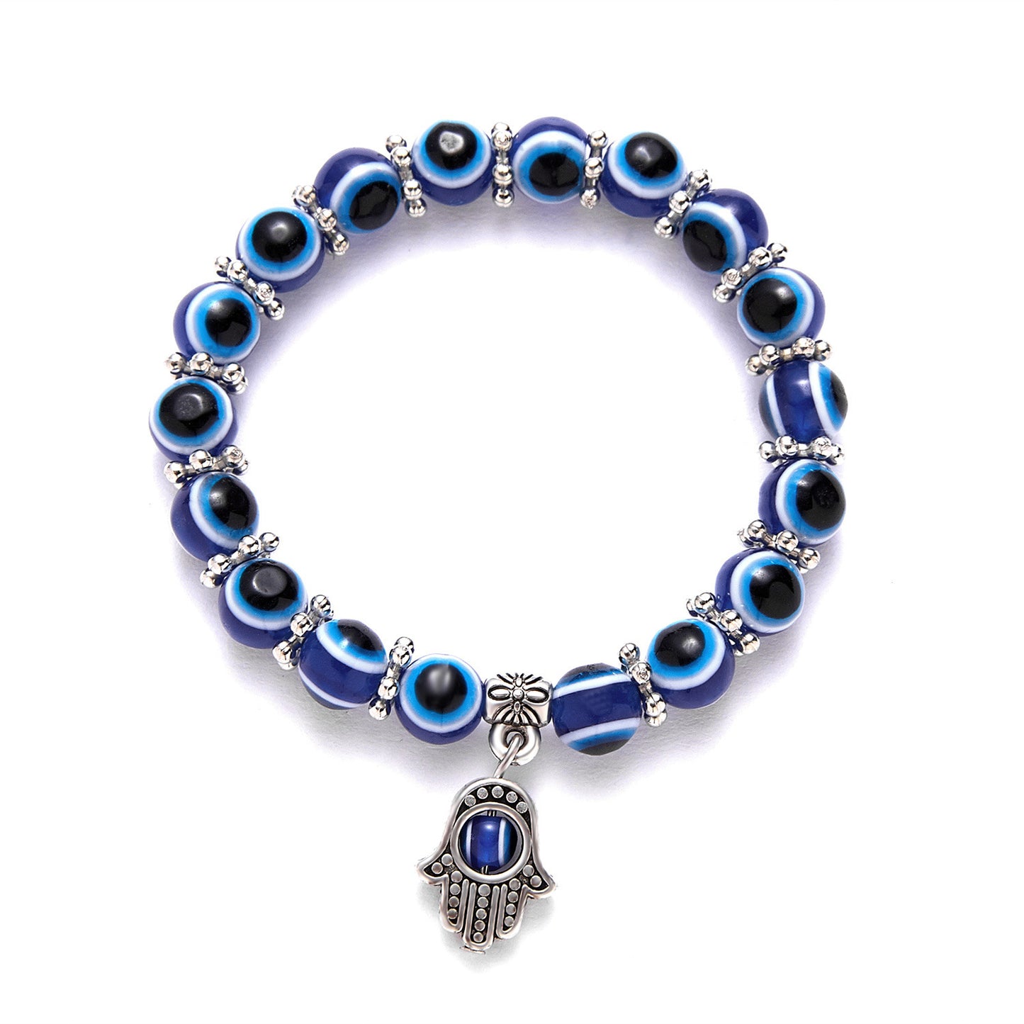 Blue Eyes Hand Of Fatima Turkish Bracelets