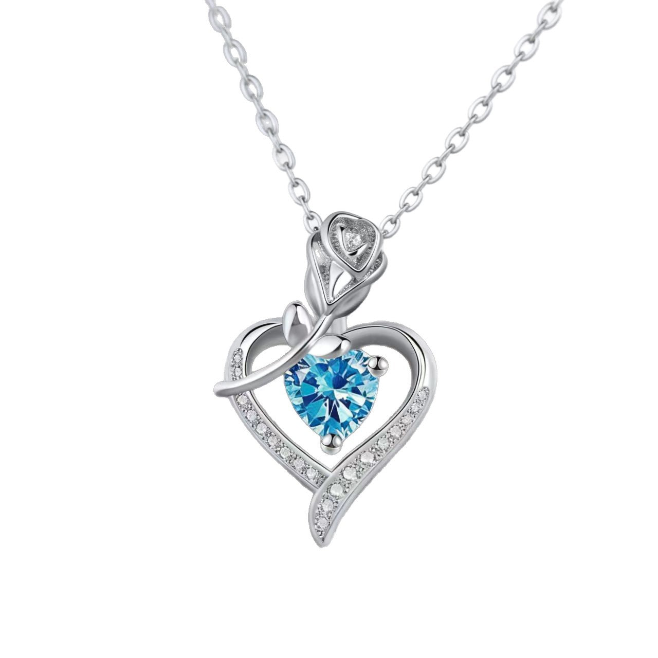 Love Rose Niche High-grade Clavicle Chain Simple Fashion Elegant Necklace