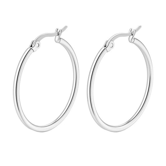 Circle Female Niche Temperament Simple Exaggerated Earrings
