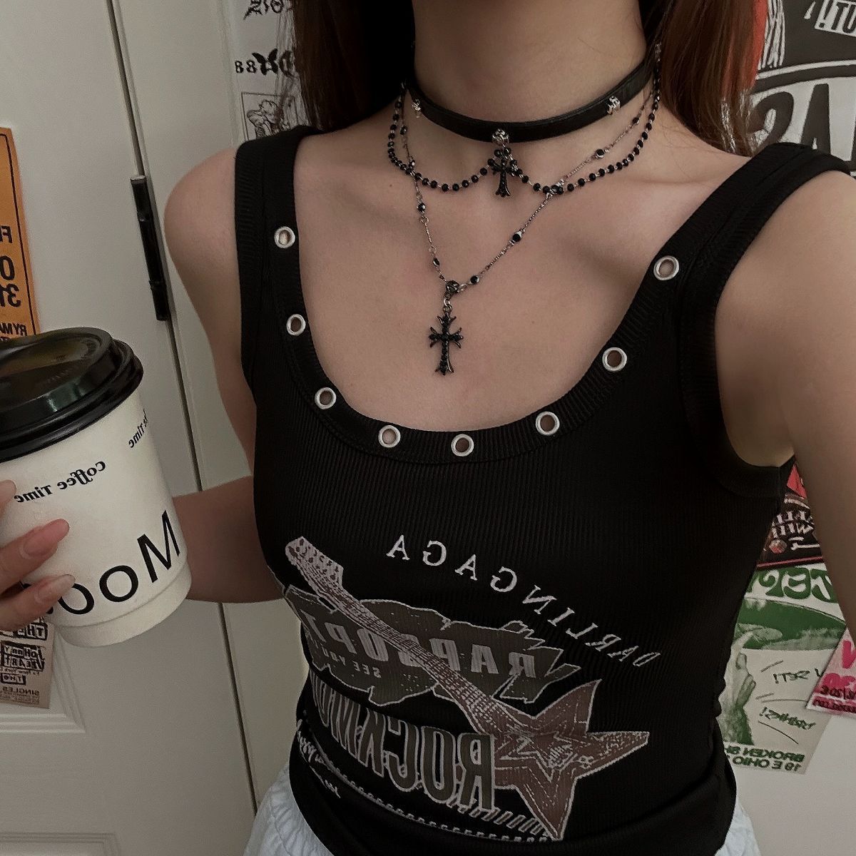 Hot Butterfly Leather Punk Rock Clavicle Collar