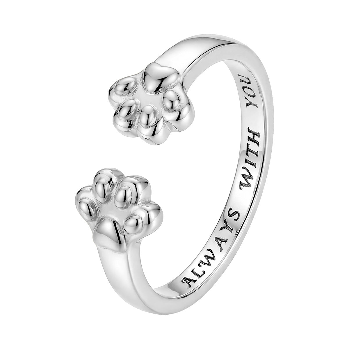 Women's & Men's Fashion Cat's Paw Open Little Finger Rings