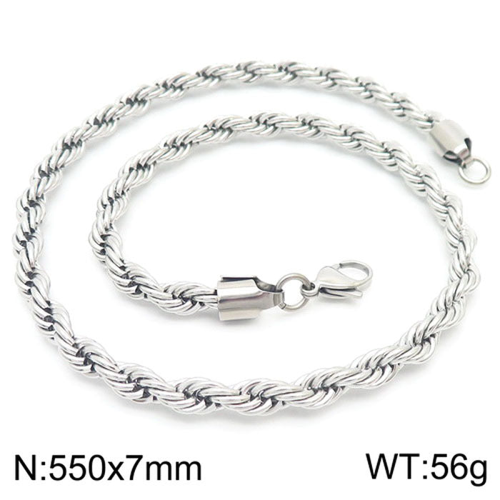 Women's & Men's Thick Thin Clavicle Chain Accessories Rock Necklaces