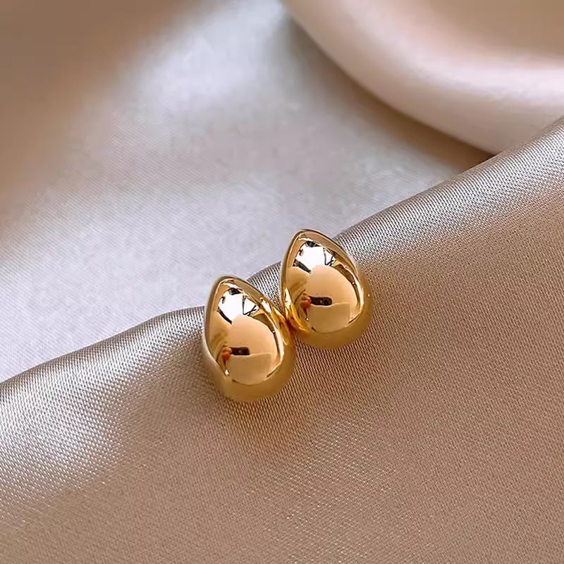 Quality Sier Korean Style Simple Light Stud Earrings