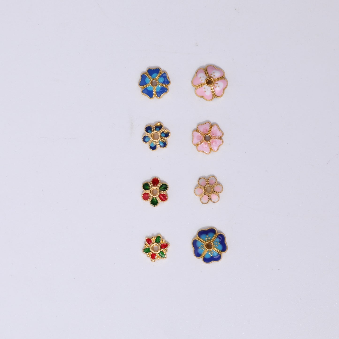 Oil Color Bead Enamel Burnt Blue Jewelry Accessories
