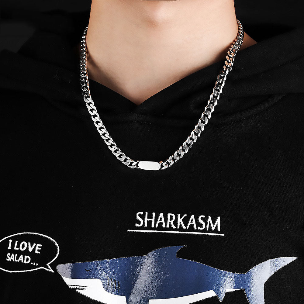 Style Fashionable Simple Titanium Steel Personalized Necklaces
