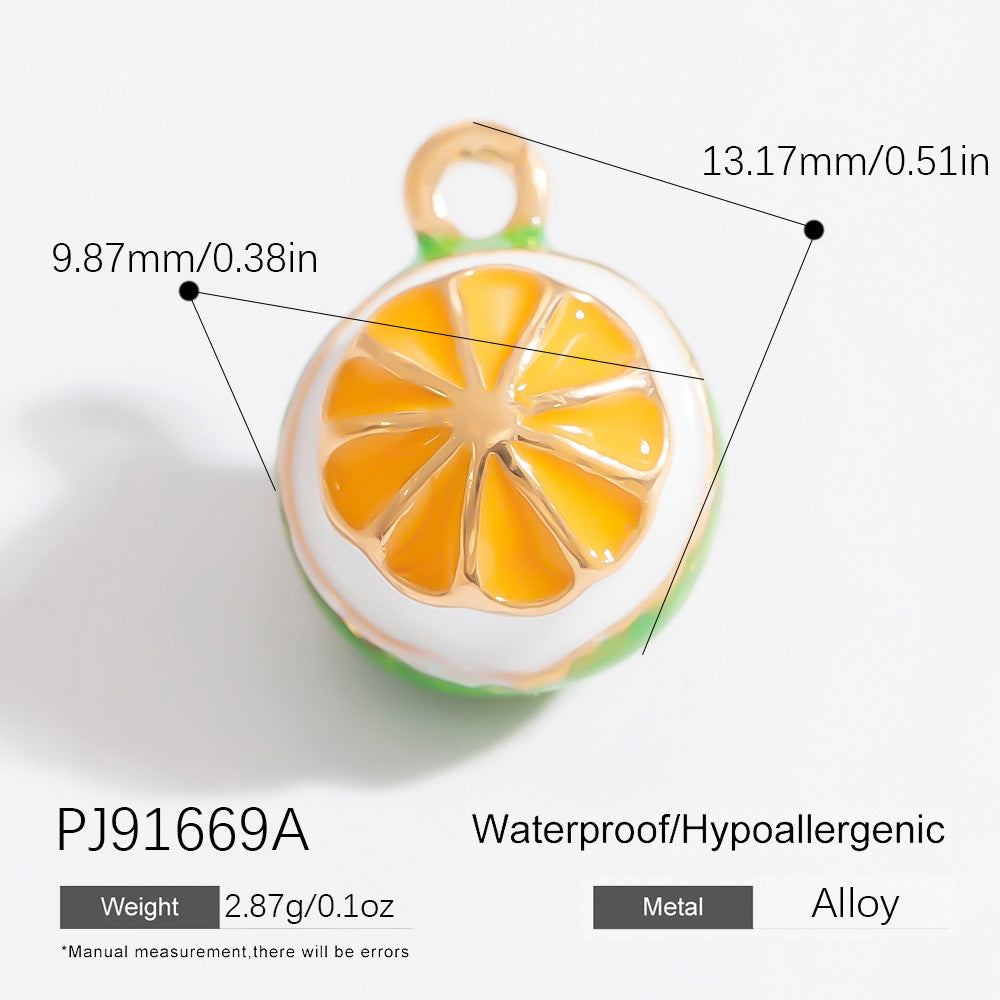 Mini Fruit Cartoon Pastoral Style Three-dimensional Jewelry Accessories