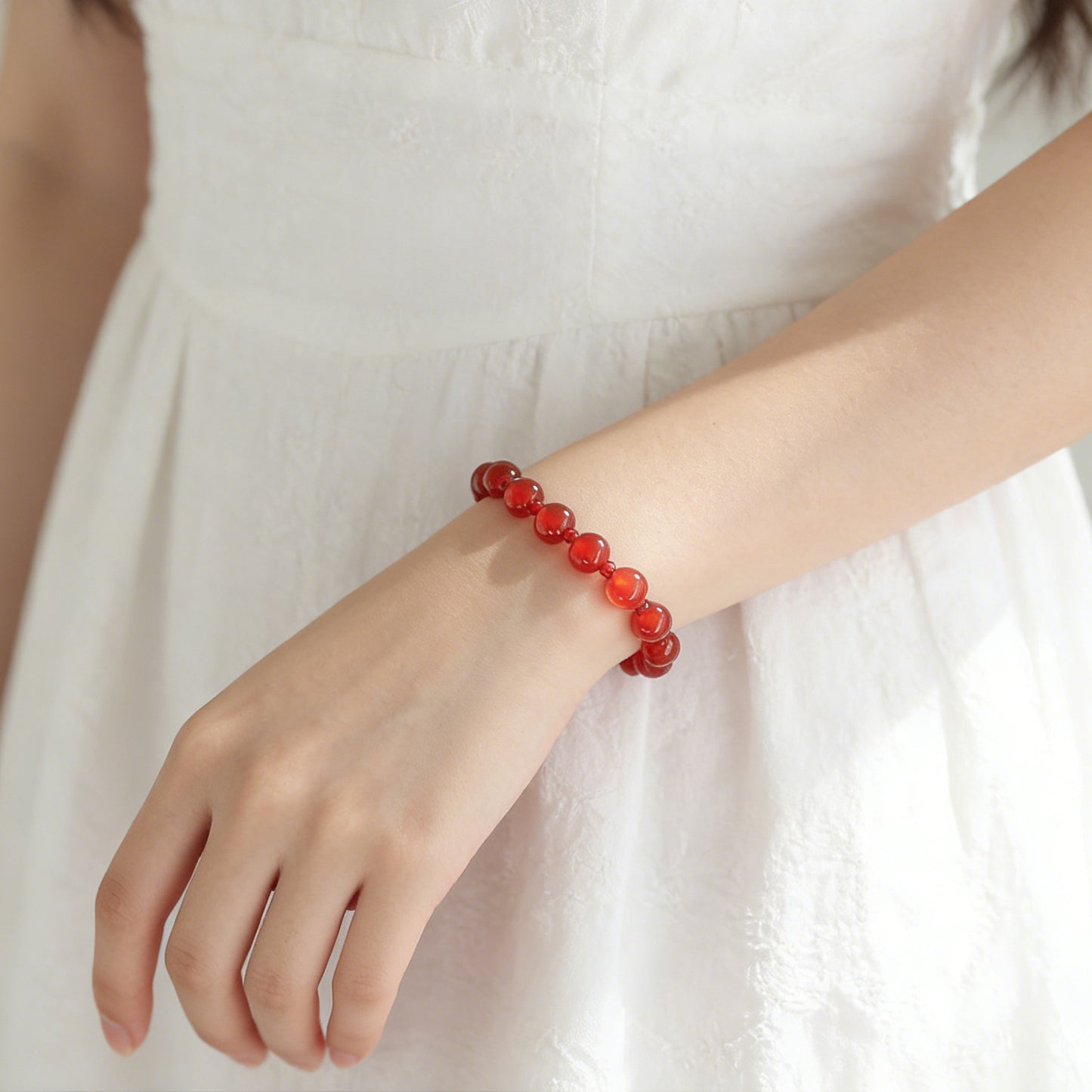 Xu Yan Natural Red Agate Light Luxury Single Bracelets