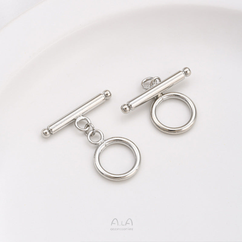 Gold Shaped Round Oval Buckle Crystal Pearl Jewelry Accessories