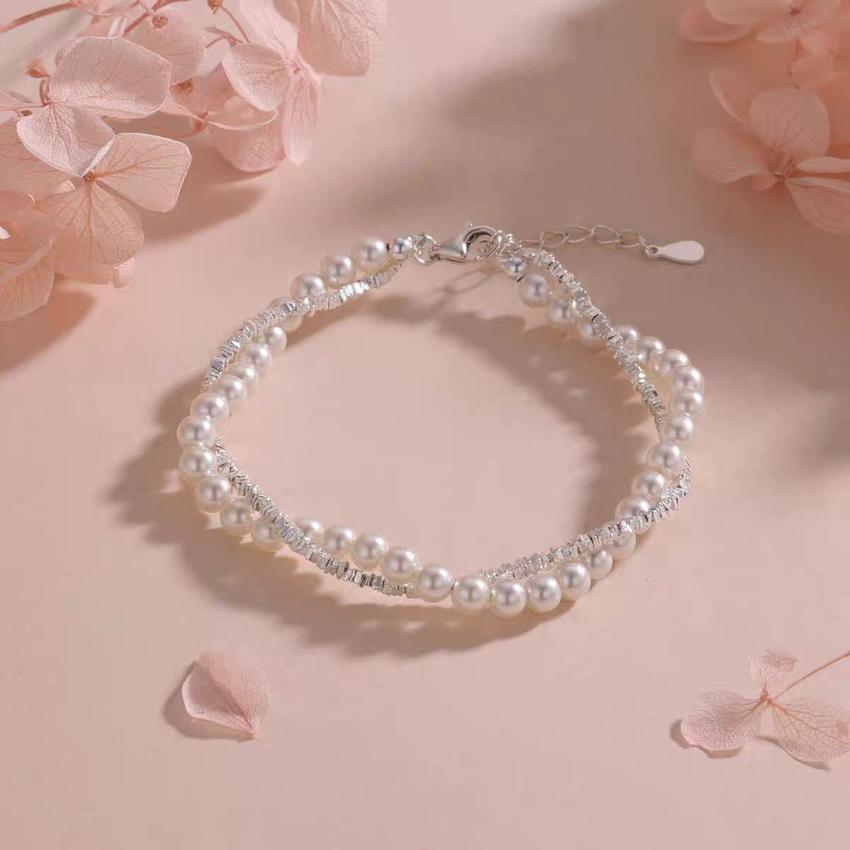 Pearl Broken Sier Female Light Luxury Bracelet