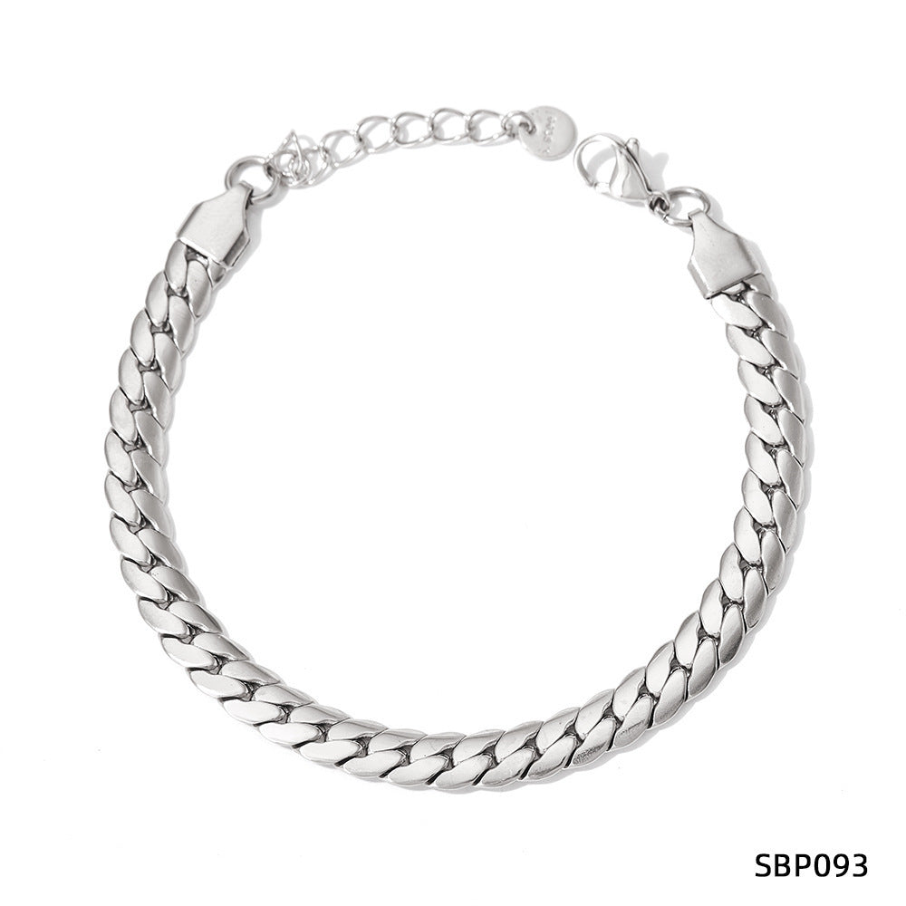 Titanium Steel Cuban Link Chain Hip Hop Cool Necklaces