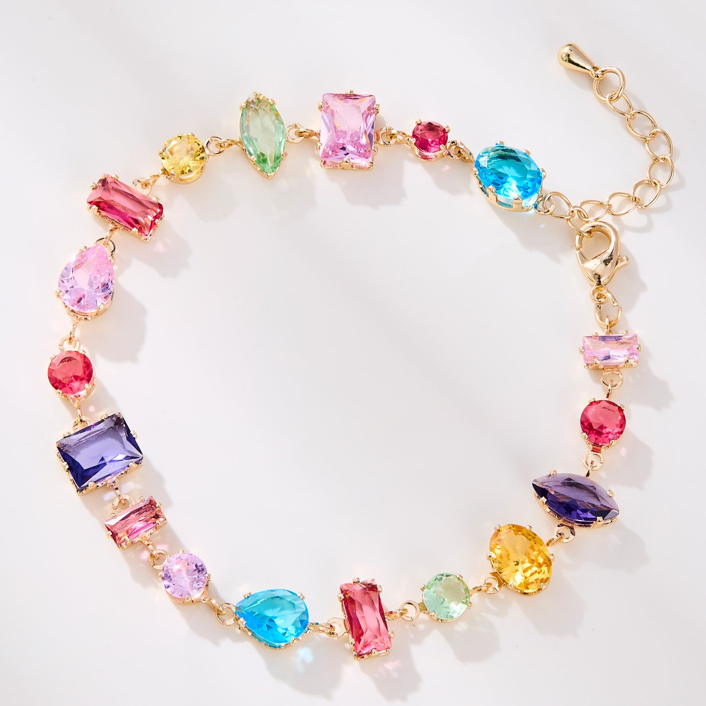 Women's Dopamine Color Crystal Candy For Light Luxury Simplicity Niche Bracelets