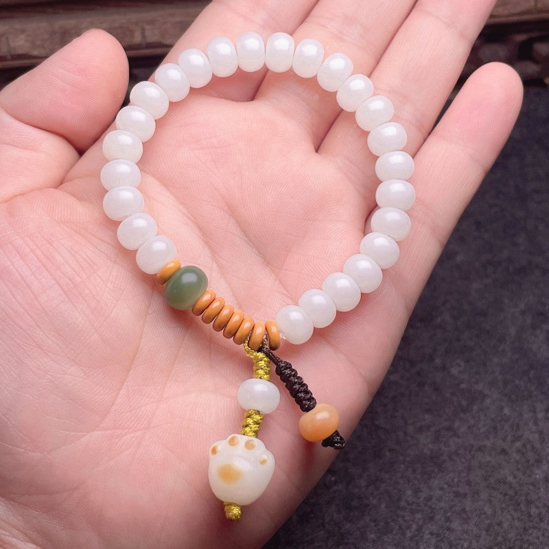 Women's & Men's Bodhi Root Seed Prayer Beads Single Circle Bracelet
