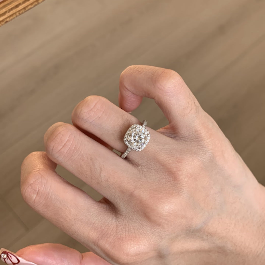 Sugar Cube Karat Proposal Rhinestone Zircon Valentine's Day For Ring