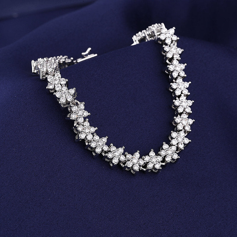 Full Diamond Female Luxury Exquisite For Girlfriend Birthday Bracelet