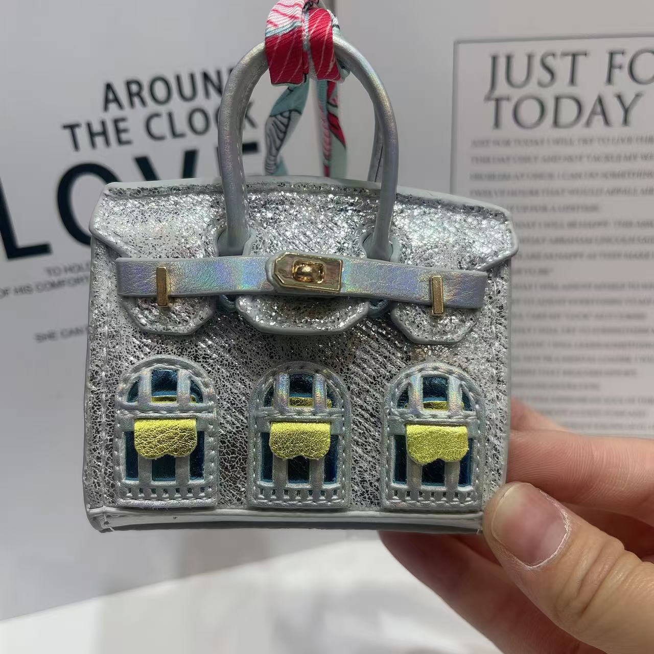 Mini Bag Window Small House Charm Hanging Ornaments