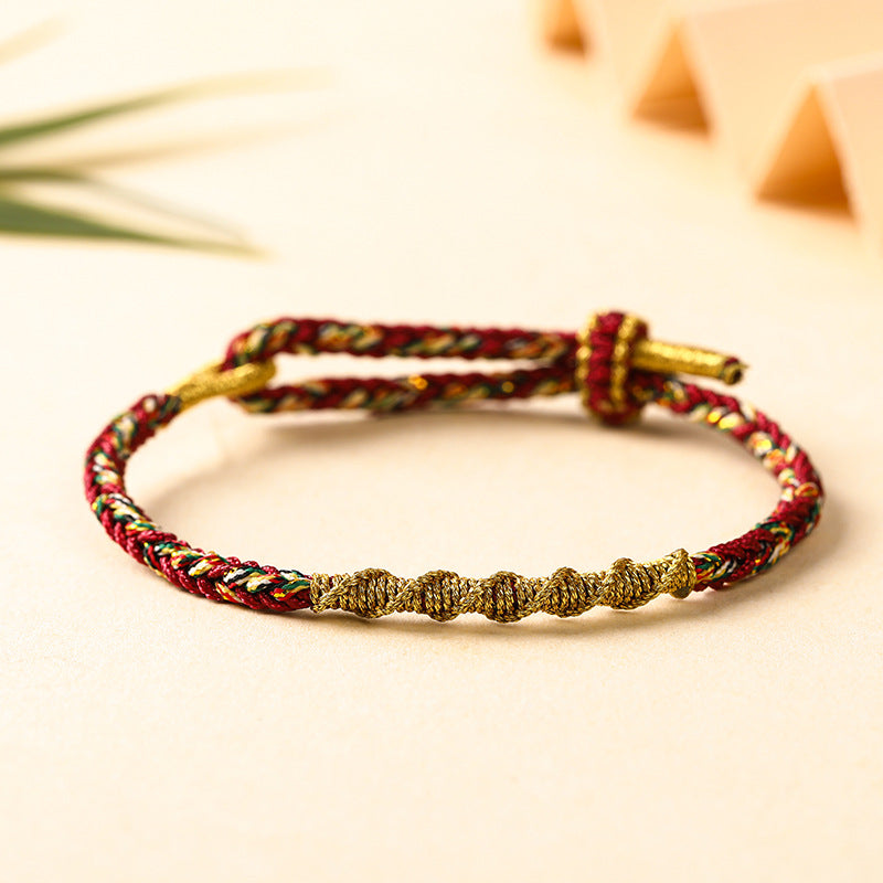 Strap Tassel Hand-woven Colorful Braided Rope Bracelets