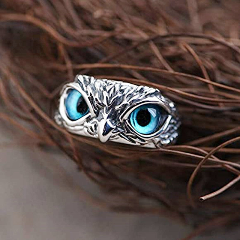 Devil's Eye Owl Creative Exaggerating Animal Rings