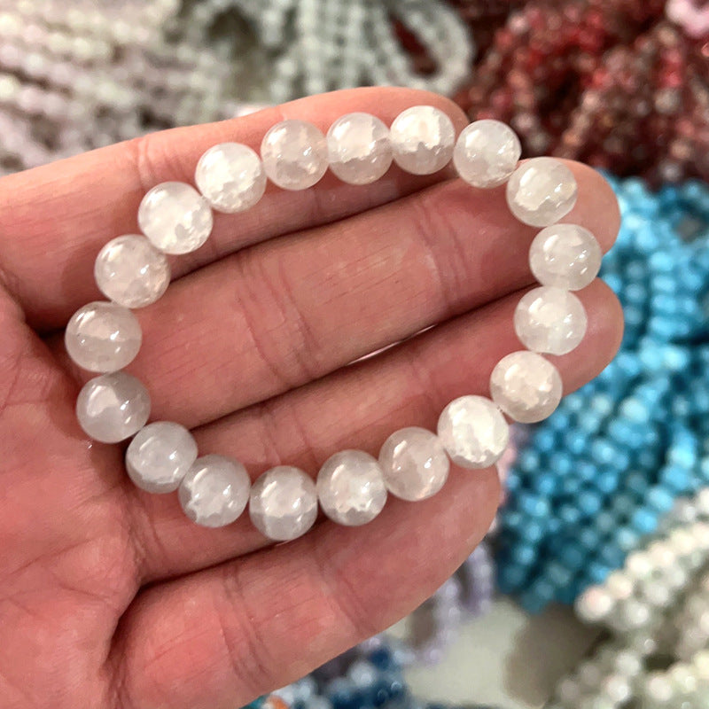 Ice Crack Bead Crystal Transparent Jade Broken Pliable Temperament Bracelets