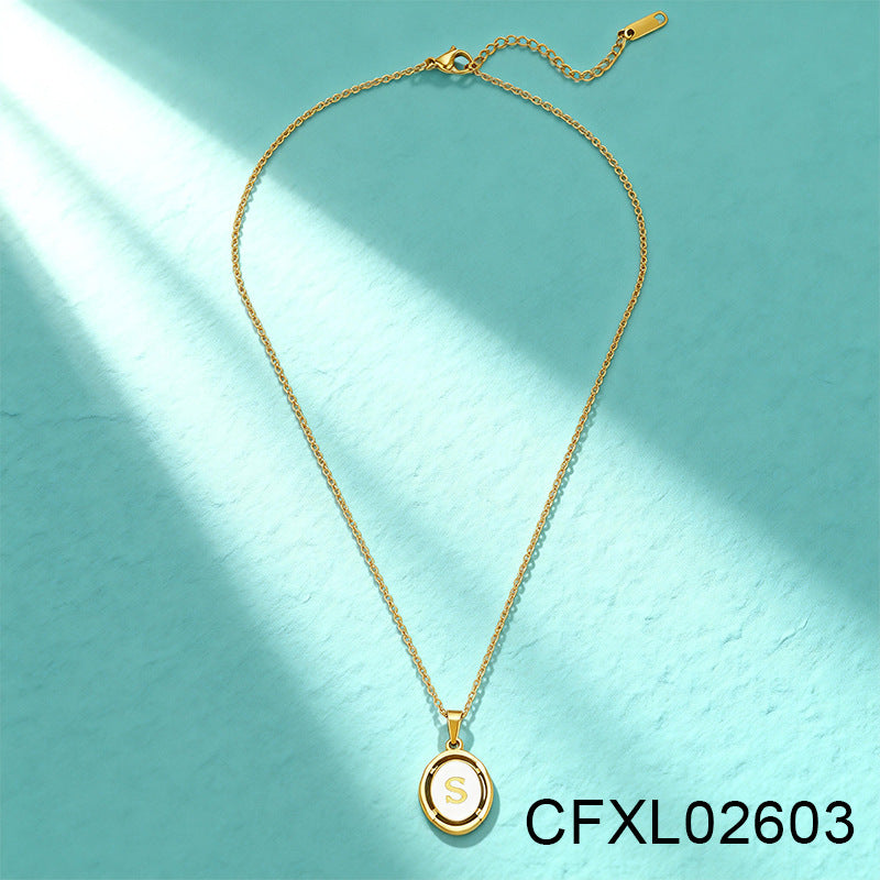 Women's Light Luxury High-grade Titanium Steel Simple Geometric Necklace