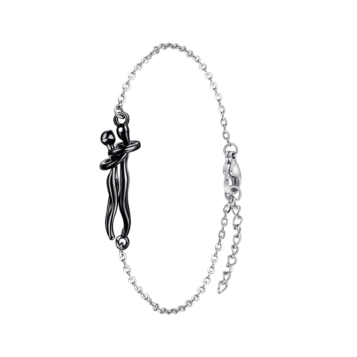 Women's & Men's Couple Hug Romantic Emotion Expression Clavicle Necklaces