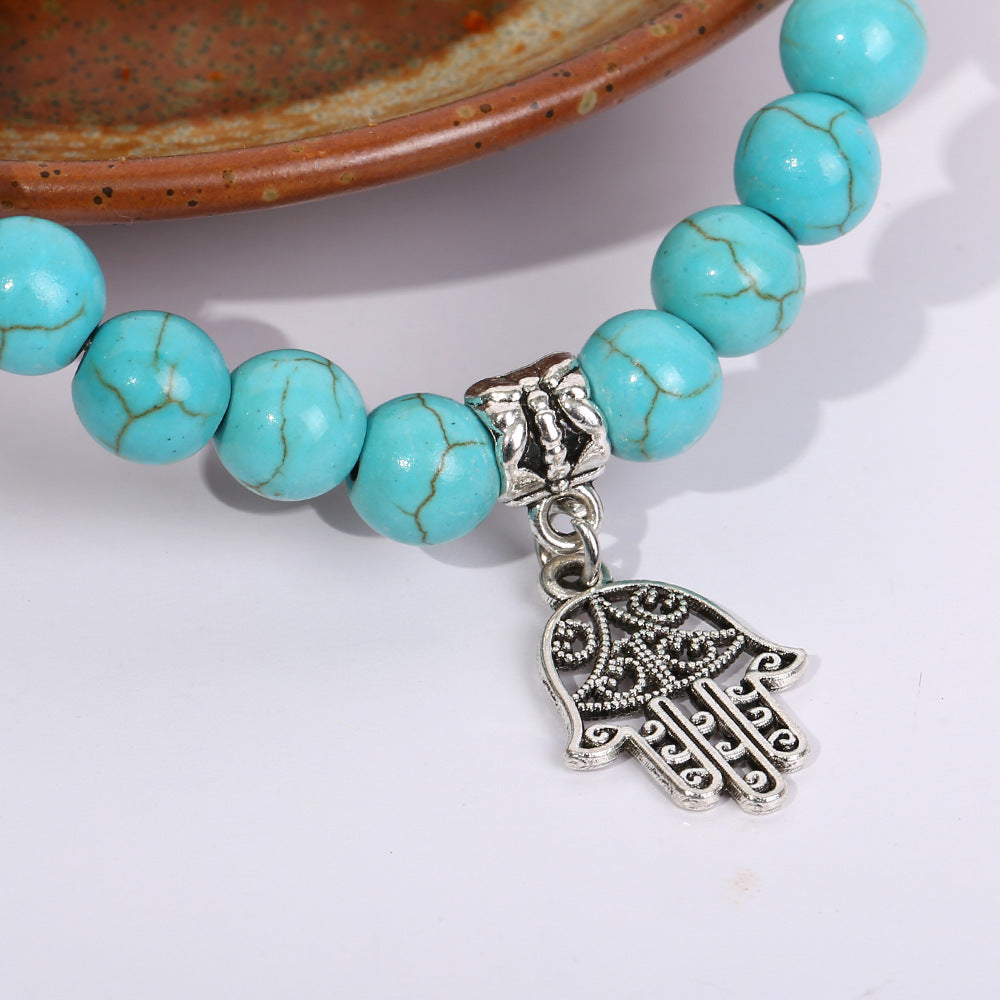 Turquoise Seahorse Starfish Turtle Owl Lucky Bracelet