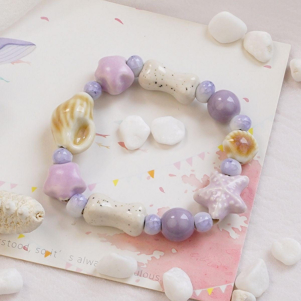 Ceramic Design High-grade Female Sweet Travel Simple Fresh Bracelet