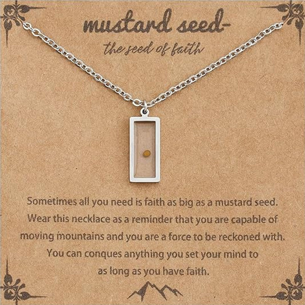 Women's & Men's Mustard Seed Fashion Female Niche Vegetable Necklaces