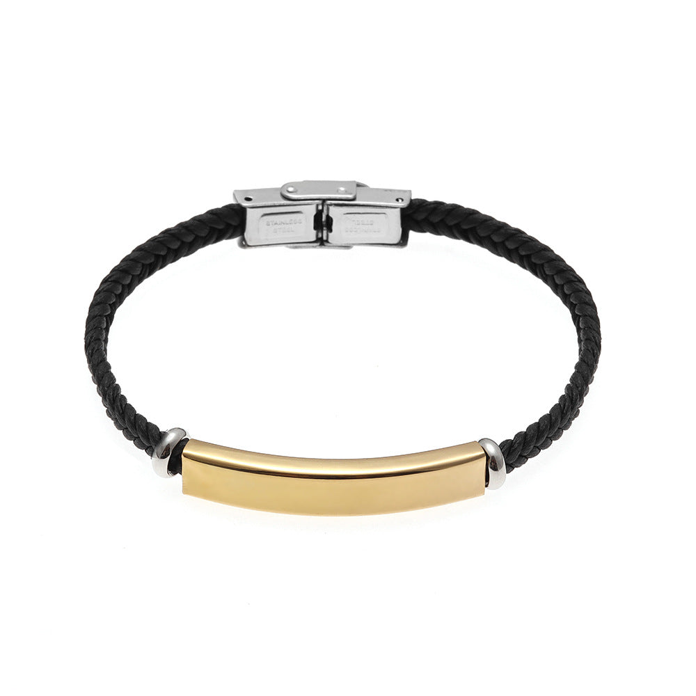 Women's Classic Imitation Leather Twist Weave Couple Bracelets