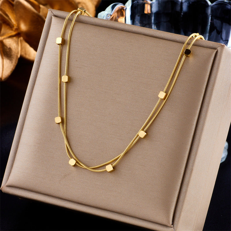 Women's Sun Cross Stainless Steel Fashion Personality Design Necklace