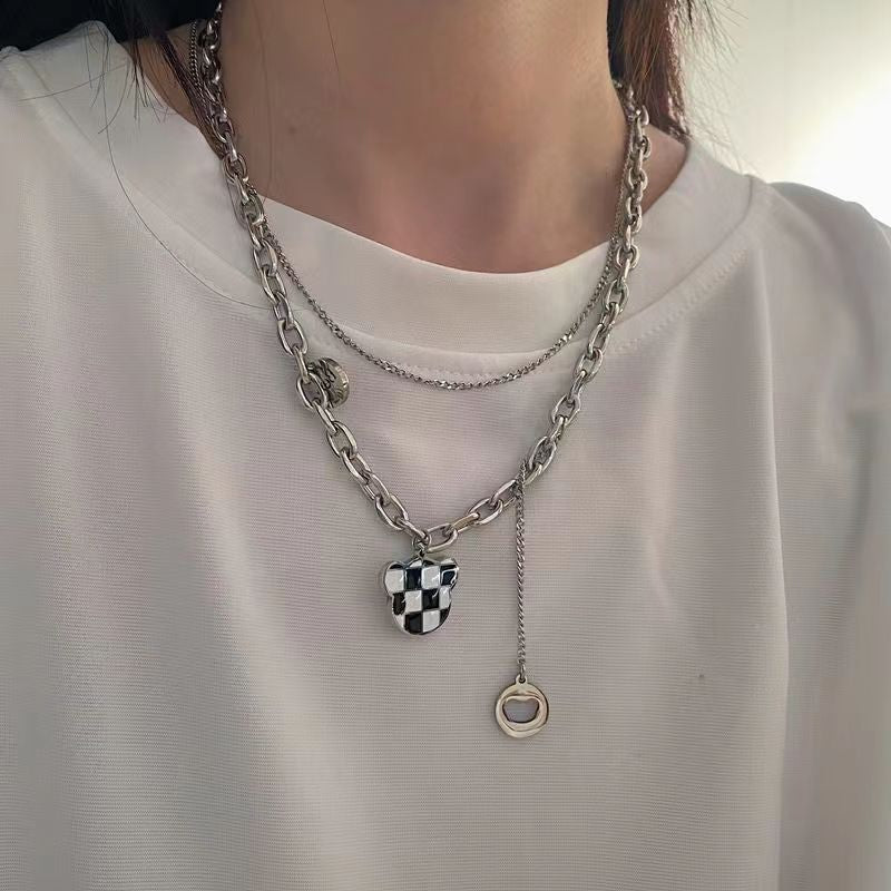 Women's Butterfly Niche Design Versatile Personality Hip Hop Clavicle Chain Necklace