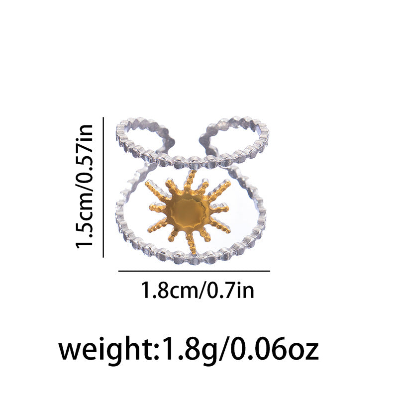 Open Personality Special Interest Light Luxury Retro Style High-grade Decorative Rings