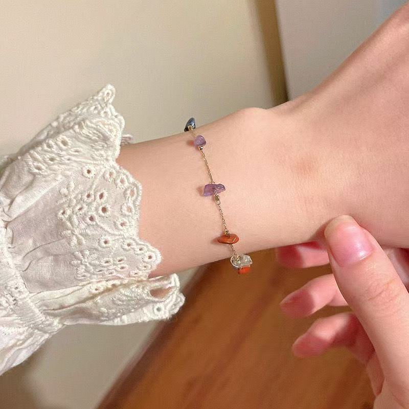 Women's Colorful Rough Stone Summer Simple Fashionable Bracelets