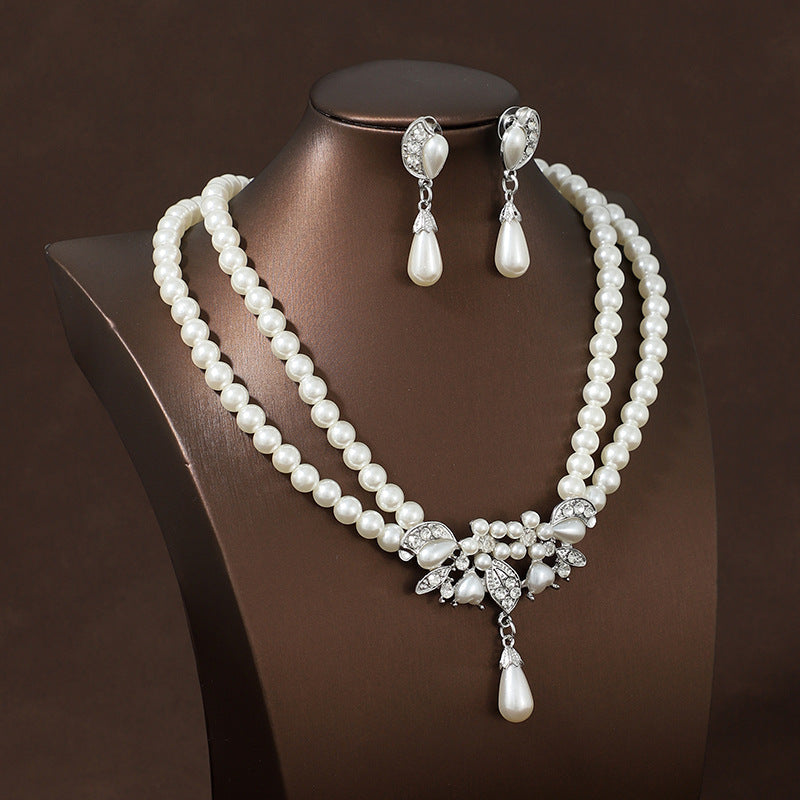 Light Luxury Pearl Banquet Formal Dress Necklaces